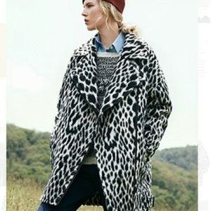 Banana Republic Spotted Coccon Coat Size XL